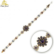 Gümüş Otantik Taşlı Biezik /Bileklik